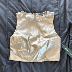 Gold/Champagne Sleeveless Women's Top